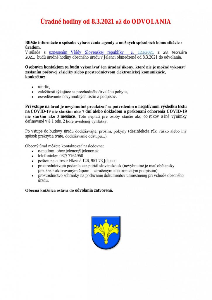 Otváracie hodiny