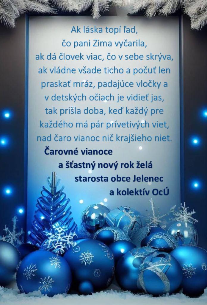 vianočný pozdrav